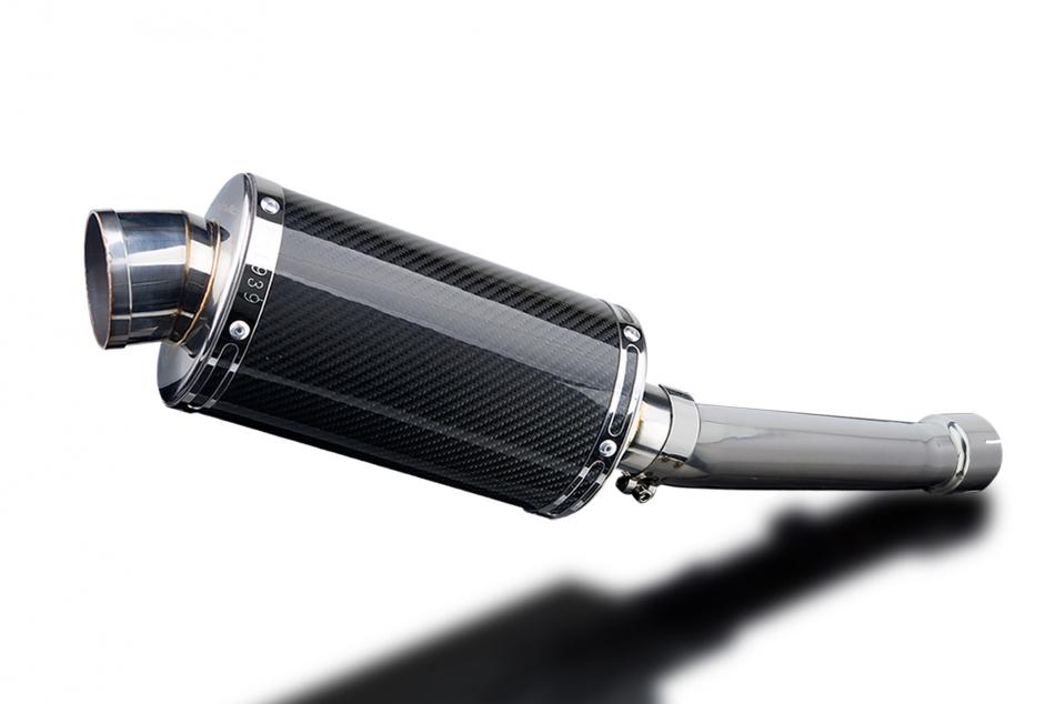 YAMAHA FZS1000 FAZER 2000-2005 225mm OVAL CARBON SILENCER EXHAUST KIT