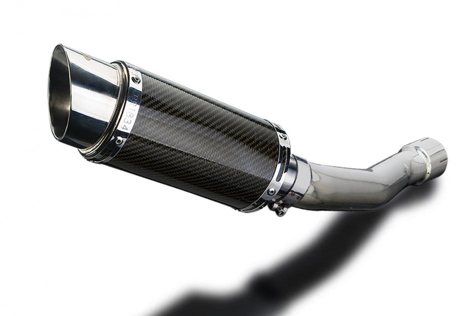 YAMAHA YZF-R1 YZFR1 1998-2001 200mm ROUND CARBON SILENCER EXHAUST KIT