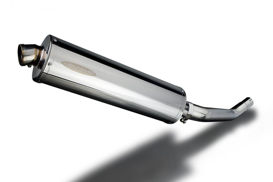 KAWASAKI ZX6R NINJA 636 2003-04 450mm OVAL STAINLESS BSAU SILENCER EXHAUST KIT