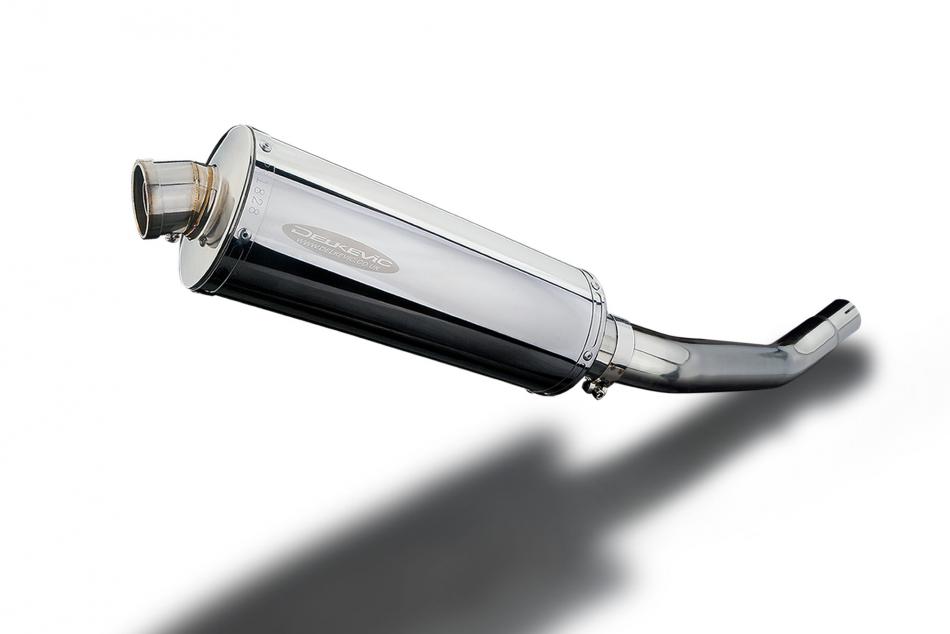 KAWASAKI ZX6R NINJA 636 2003-04 350mm OVAL STAINLESS BSAU SILENCER EXHAUST KIT