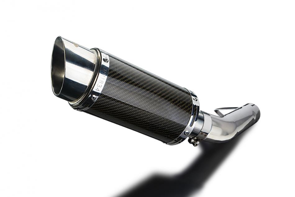 YAMAHA FZS600 FAZER 1998-2003 200mm ROUND CARBON  SILENCER EXHAUST KIT