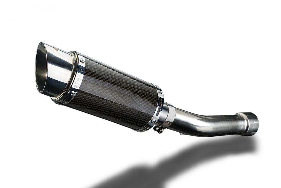 YAMAHA FZ1 FAZER 2006-2015 200mm ROUND CARBON SILENCER EXHAUST KIT