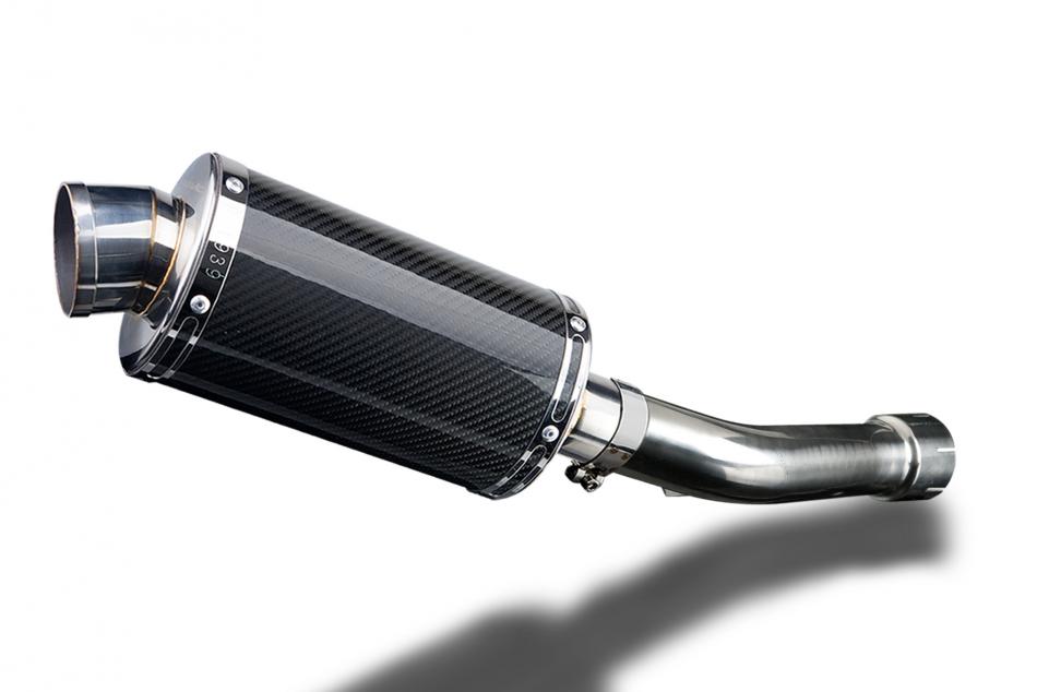 YAMAHA FZ1 FAZER 2006-2015 225mm OVAL CARBON SILENCER EXHAUST KIT