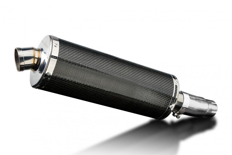 NINJA 250R 2008-2013 / 300 NINJA - Z300 2013-2016 / OVAL 350mm (14 inch) CARBON FIBRE SILENCER