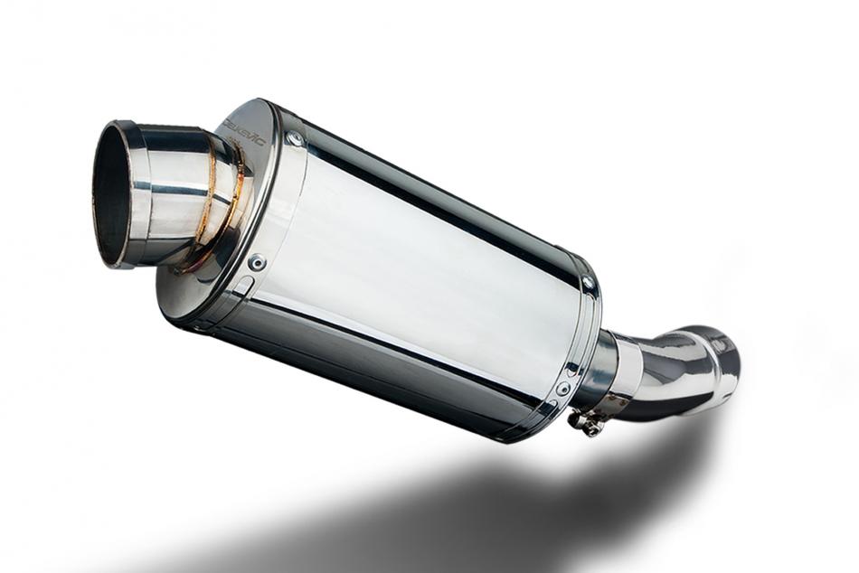 SUZUKI SV400 SV650 2003-2015 225mm OVAL STAINLESS SILENCER EXHAUST KIT