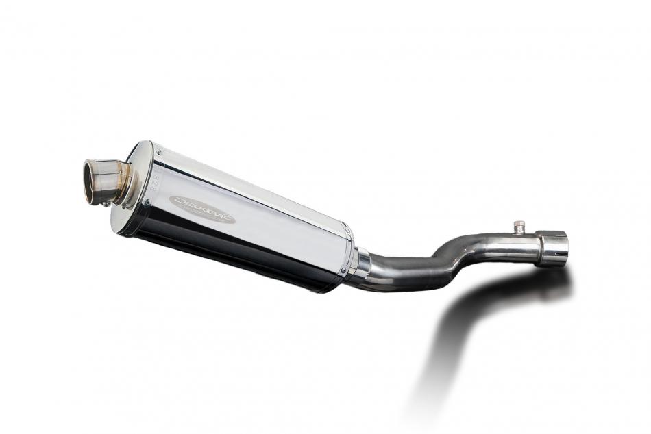 GSXR1000 K7-K8 2007-2008 / DE-CAT OVAL 350mm (14 inch) SILENCER 304 STAINLESS STEEL