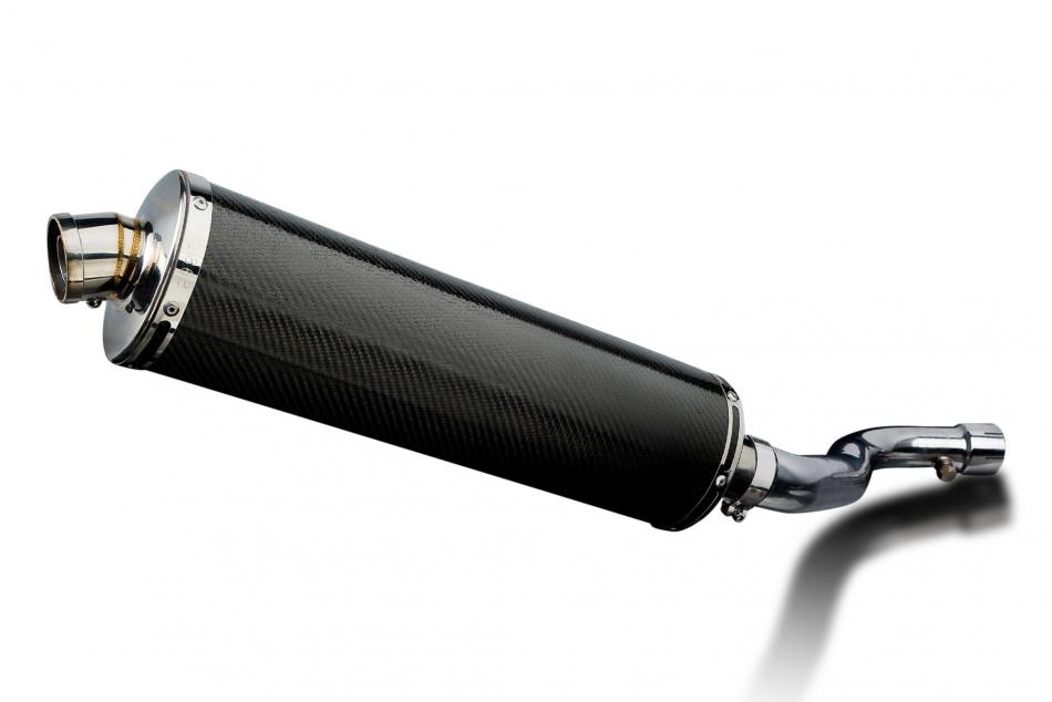 GSXR1000 K7-K8 2007-2008 / DE-CAT OVAL 450mm (18 inch) CARBON FIBRE SILENCER