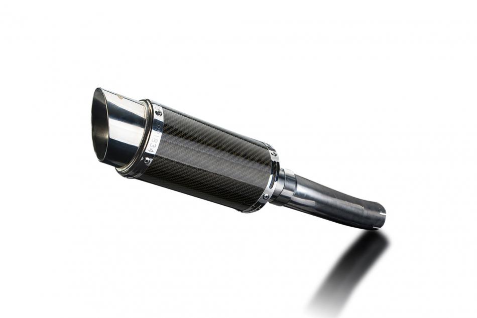 HONDA CBF500 2004-2008 200mm ROUND CARBON  SILENCER EXHAUST KIT