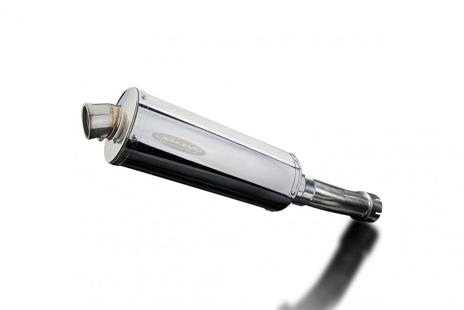 Kawasaki ER5 1996-2007 350mm Oval Stainless Exhaust Silencer Can Kit