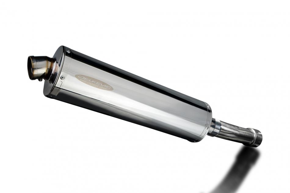 Kawasaki ER5 1996-2007 450mm Oval Stainless Exhaust Silencer Can Kit