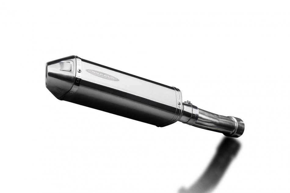 Kawasaki ER5 1996-2007 320mm Tri-Oval Stainless Exhaust Silencer Can Kit