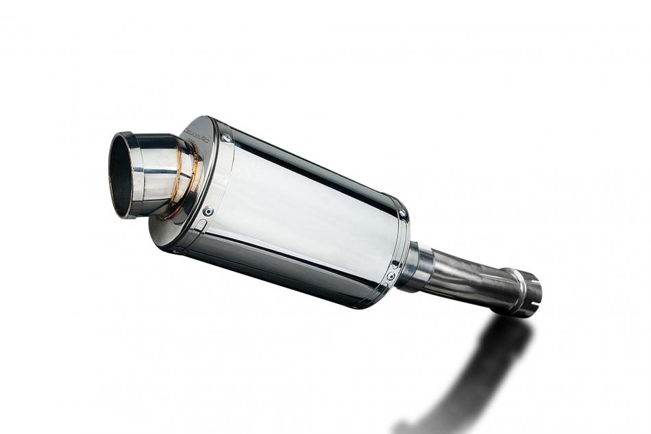 Kawasaki ER5 1996-2007 225mm Oval Stainless Exhaust Silencer Can Kit