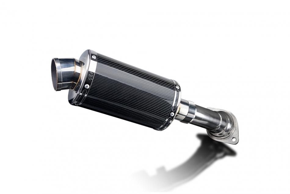 HONDA VFR750 1990-1993 225mm OVAL CARBON SILENCER EXHAUST KIT