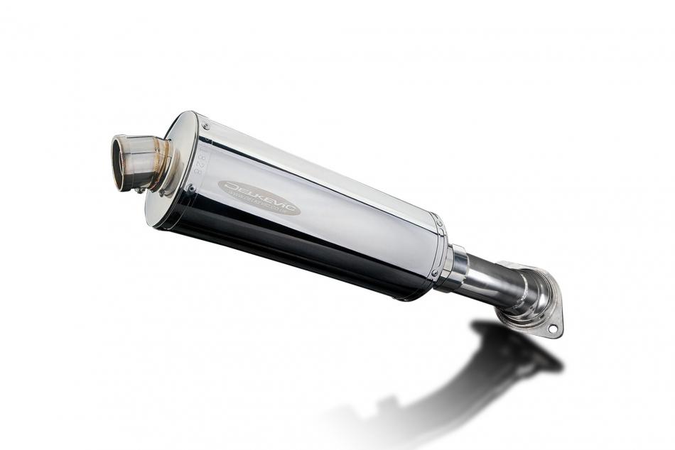 HONDA VFR750 1990-1993 350mm OVAL STAINLESS BSAU SILENCER EXHAUST KIT