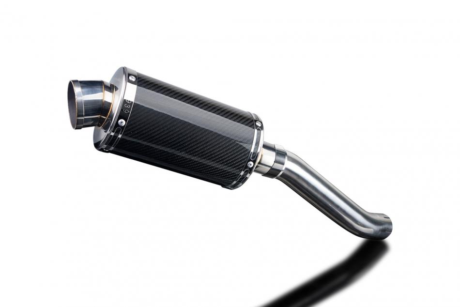 KAWASAKI ZX10R NINJA 2004-2005 225mm OVAL CARBON SILENCER EXHAUST KIT