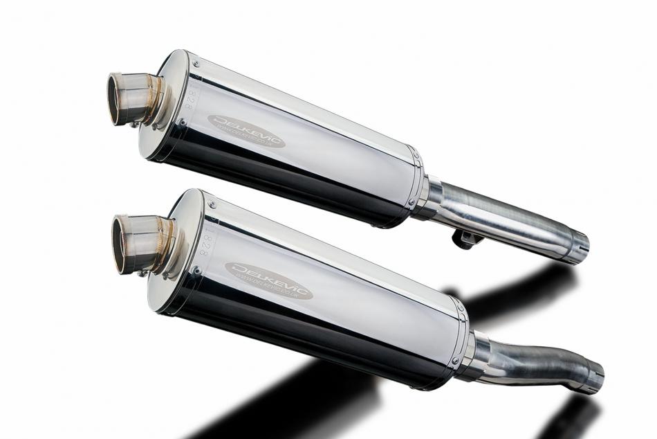 TRIUMPH TRIDENT SPRINT 900 94-97 350mm OVAL STAINLESS BSAU SILENCER EXHAUST KIT