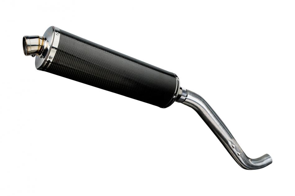 TRIUMPH TIGER 1050 2006-2012 450mm OVAL CARBON BSAU SILENCER EXHAUST KIT