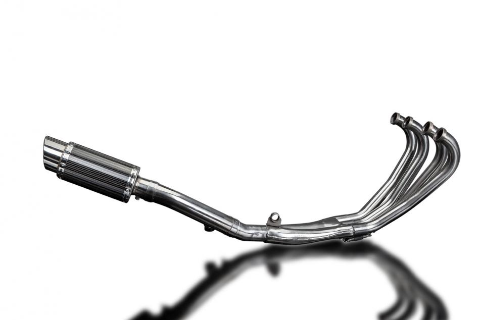 HONDA CBR600F 1987-1990 FULL EXHAUST SYSTEM 200mm CARBON ROUND SILENCER