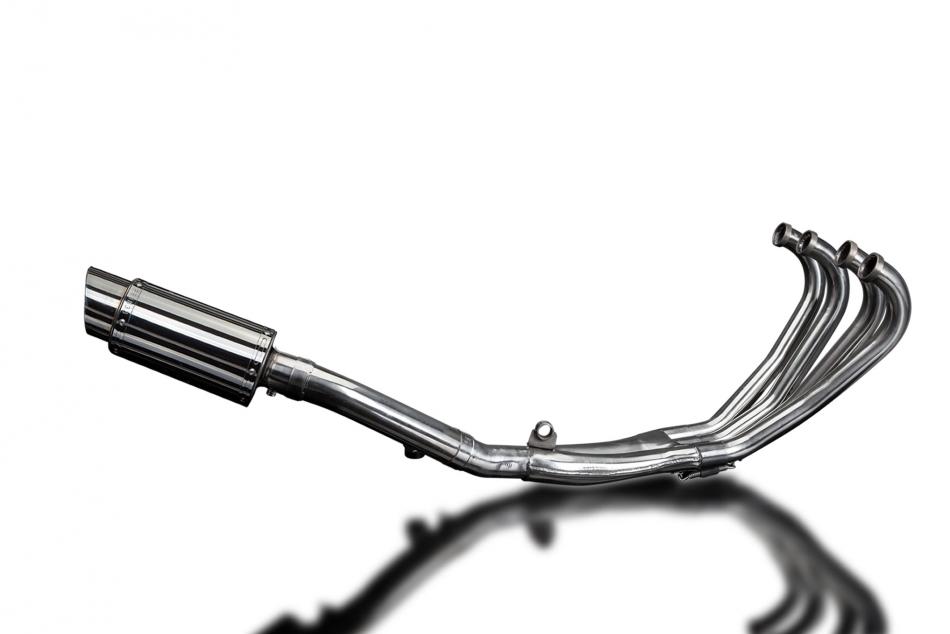 HONDA CBR600F 1987-1990 FULL EXHAUST SYSTEM 200mm STAINLESS ROUND SILENCER