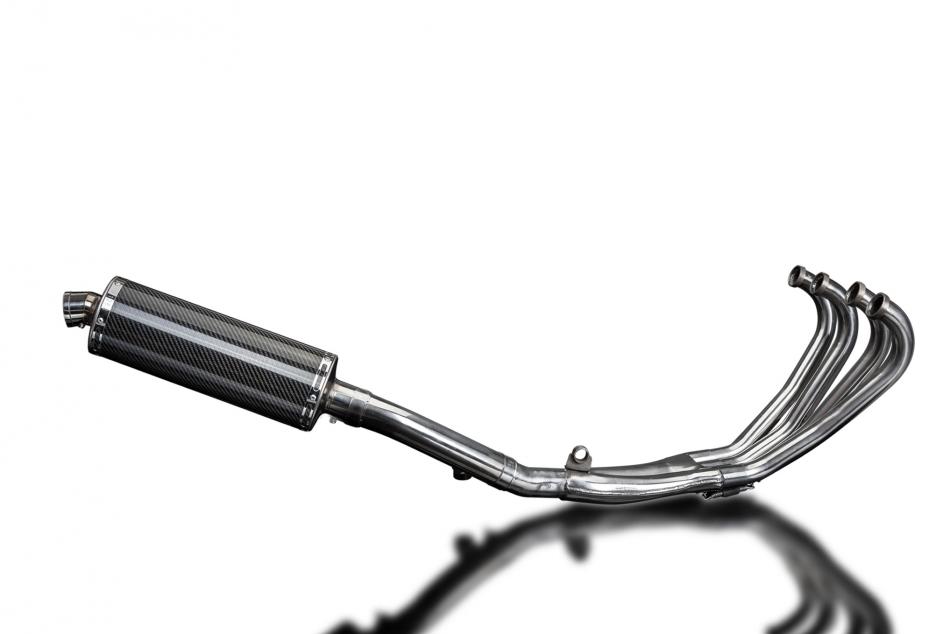 HONDA CBR600F 1987-1990 FULL EXHAUST SYSTEM 350mm CARBON OVAL SILENCER