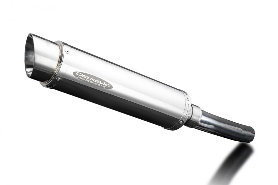 HONDA CBF500 2004-2008 350mm 350mm ROUND STAINLESS BSAU SILENCER EXHAUST KIT