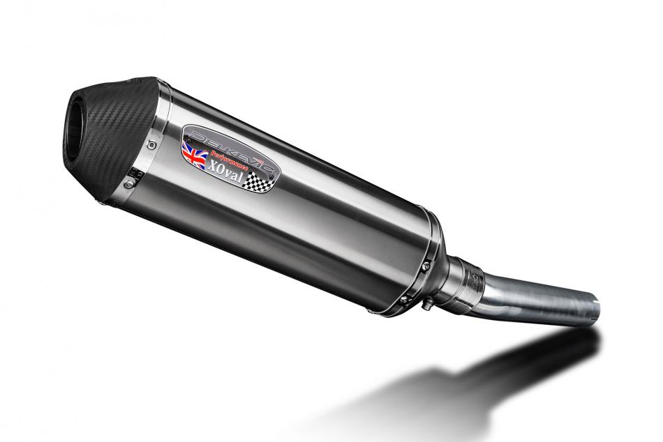 HONDA CBF600 S N 2004-2007 343mm X-OVAL STAINLESS SILENCER EXHAUST KIT