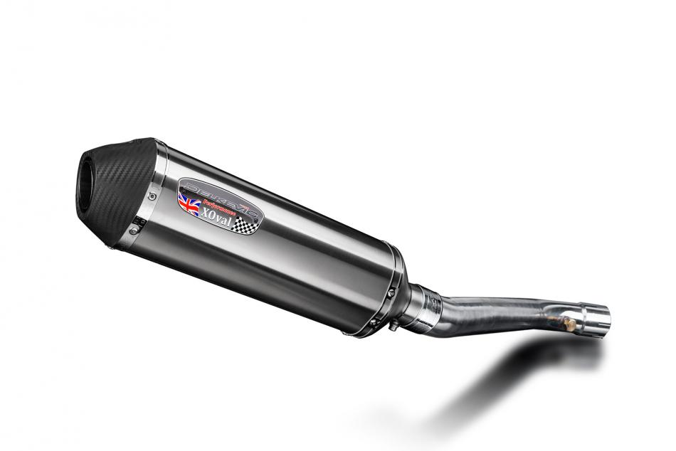 Kawasaki ZX10R Ninja 2011-2015 343mm X-Oval Stainless Exhaust Silencer Can Kit