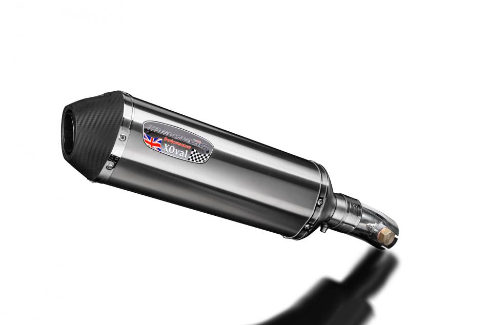 Kawasaki KLE650 Versys 2007-2014 343mm X-Oval Stainless Exhaust Silencer Kit