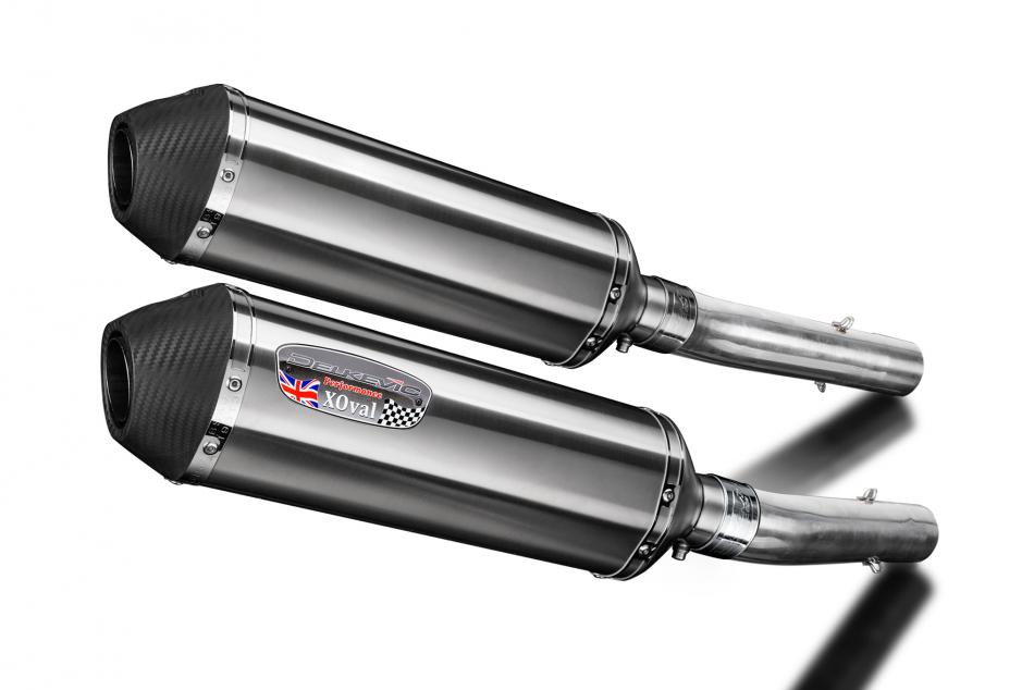TUONO 1000R 2006-2010 / RSV1000R 2004-2010 / 2* XOVAL R/H + L/H 343mm (13.5 inch) SILENCERS BRUSH 30