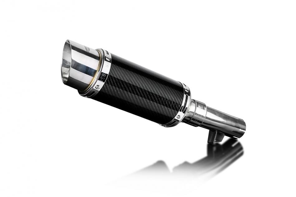 Honda CRF1100L Africa Twin 2020-2024 200mm Round Carbon Exhaust Silencer Can Kit