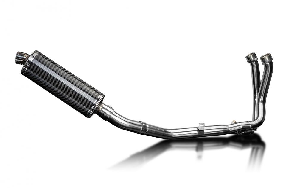 Honda CB750 Hornet 2023-2025 Full Exhaust 350mm Oval Carbon Silencer Can