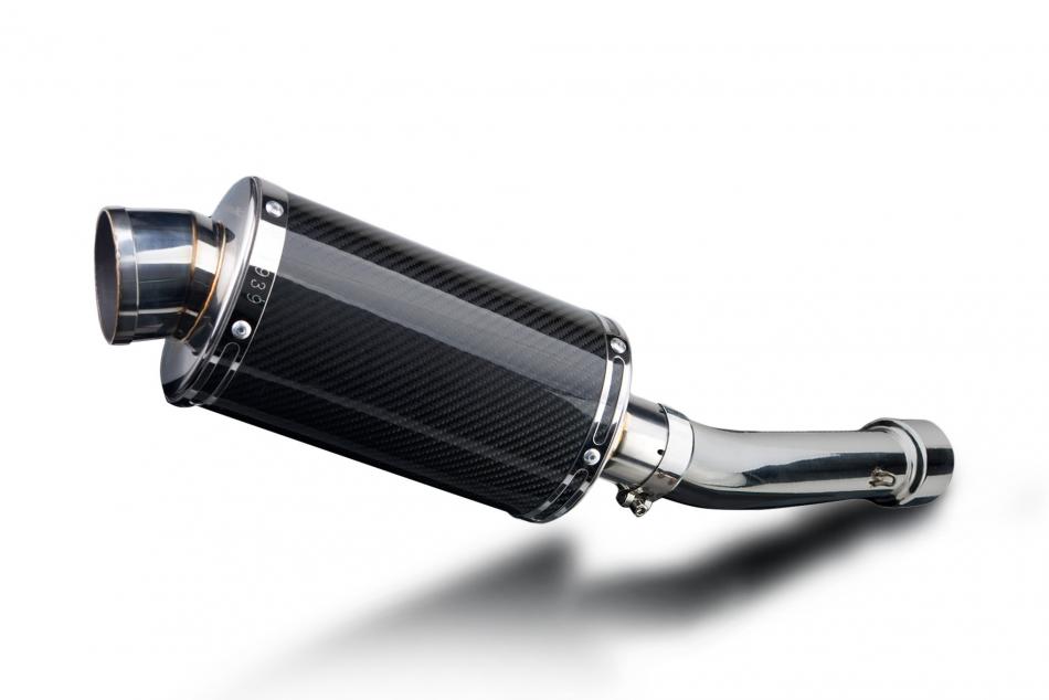 APRILIA RSV1000 MILLE R SP 98-03 225mm OVAL CARBON SILENCER EXHAUST KIT