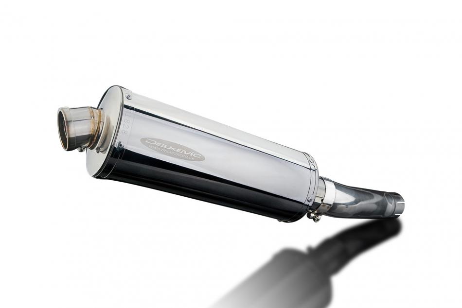 SUZUKI GSXR600 GSX-R600 2008-10 350mm OVAL STAINLESS BSAU SILENCER EXHAUST KIT