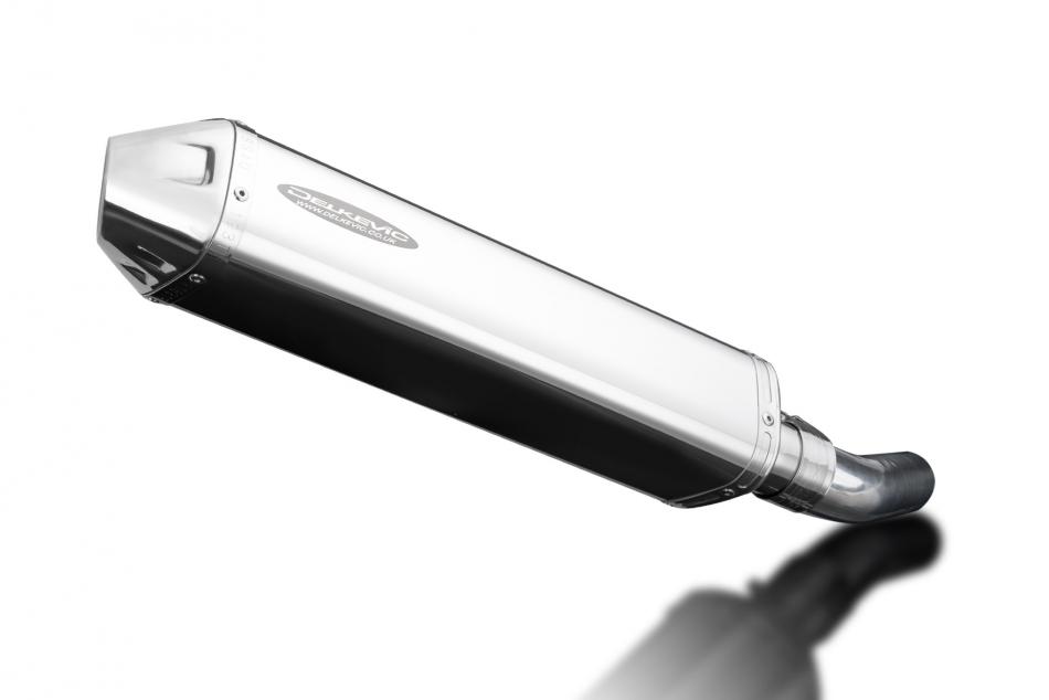 ZX10R 2008-2010 / TRI-OVAL 420mm (17 inch) R/H SILENCER 304 STAINLESS STEEL