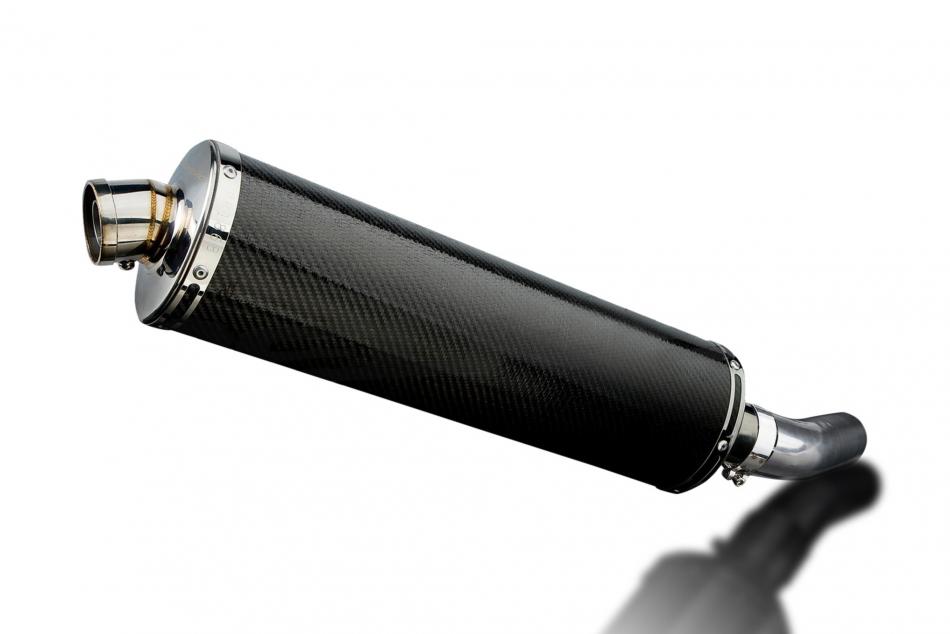 KAWASAKI ZX10R NINJA 2008-2010 450mm OVAL CARBON BSAU SILENCER EXHAUST KIT
