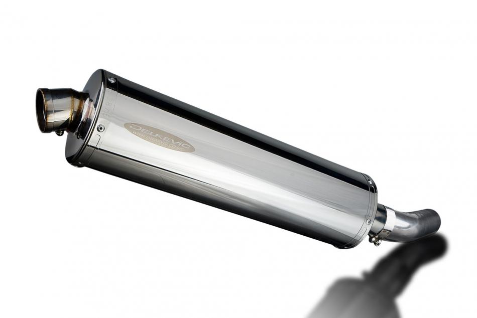 SUZUKI GSXR600 GSX-R600 2008-10 450mm OVAL STAINLESS BSAU SILENCER EXHAUST KIT