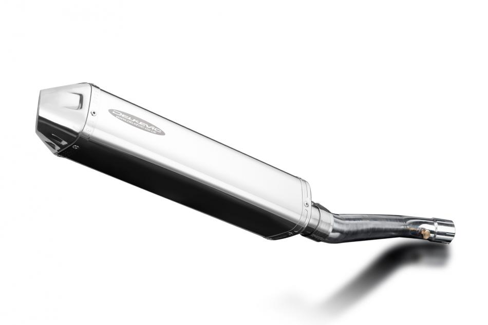 ZX10R 2011-2019 / DE-CAT TRI-OVAL 420mm (17 inch) RH SILENCER 304 STAINLESS STEEL