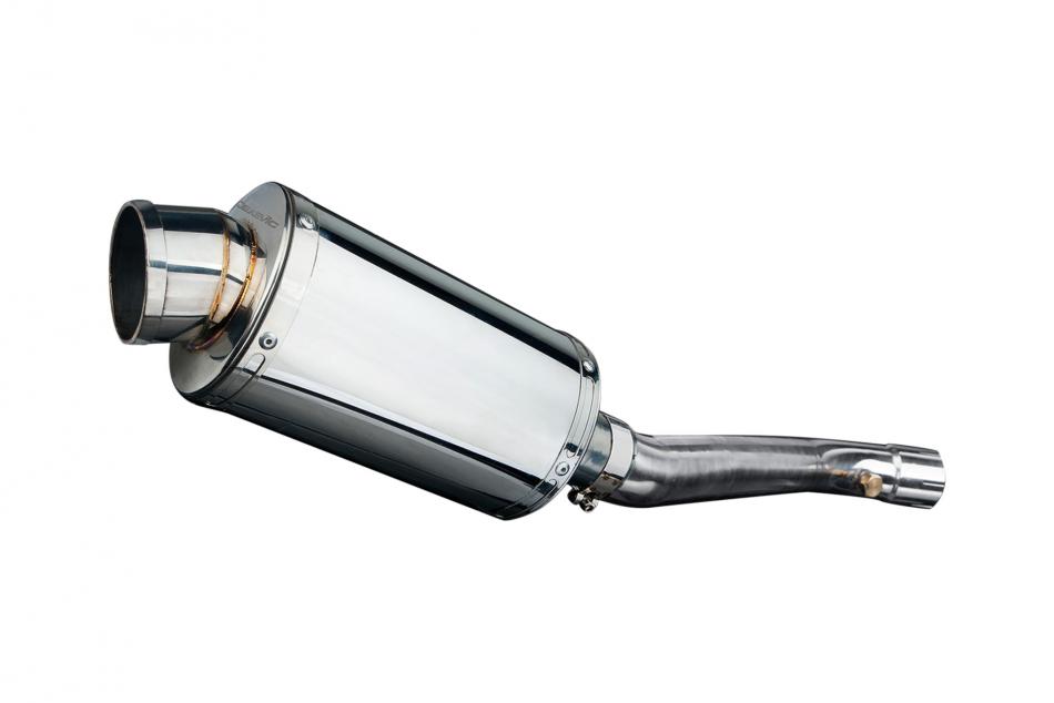 KAWASAKI ZX10R NINJA 11-15 DECAT 225mm OVAL STAINLESS SILENCER EXHAUST KIT