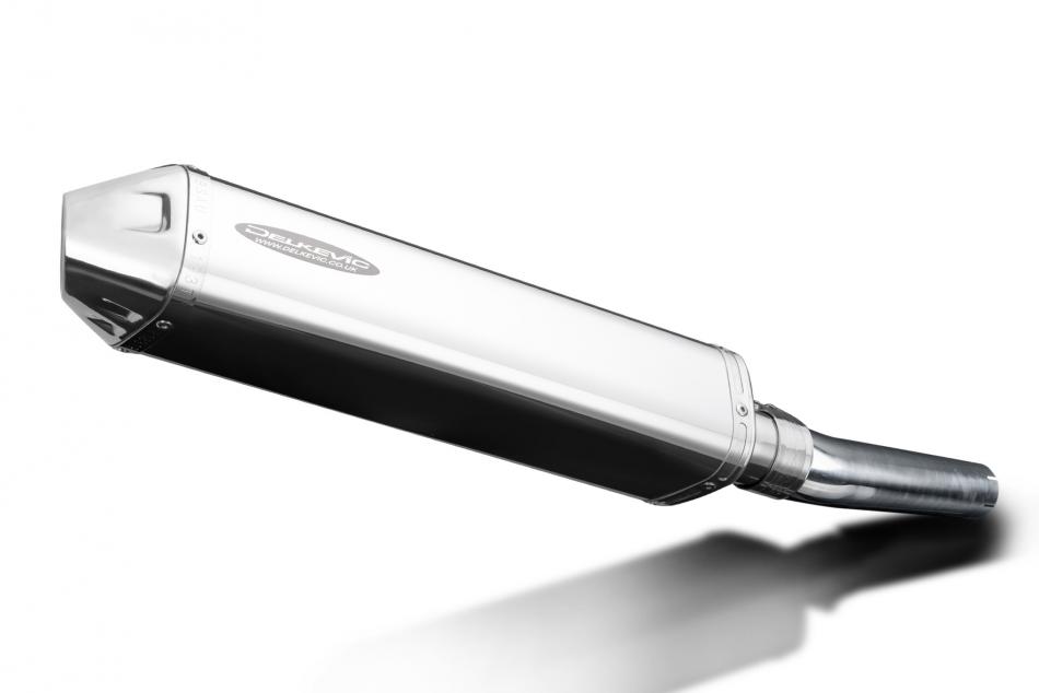 CBF600 S/N 2004-2007 / TRI-OVAL 420mm (17 inch) R/H SILENCER 304 STAINLESS STEEL