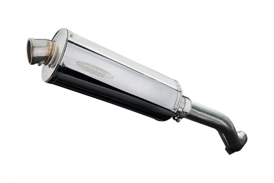 HONDA VFR800Fi 1998-01 HI LEVEL 350mm OVAL STAINLESS BSAU SILENCER EXHAUST KIT