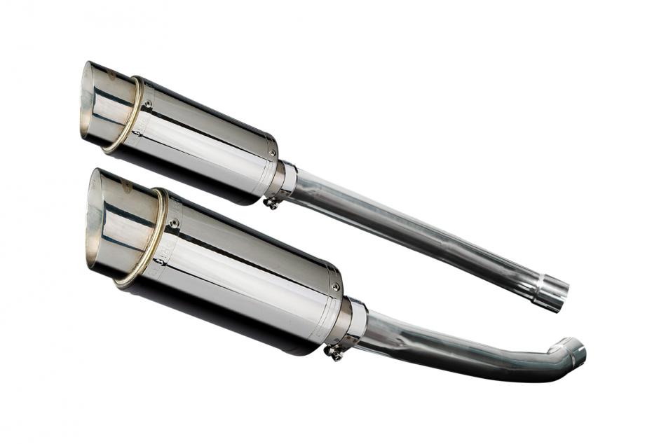 Kawasaki ZZR1400 ZX14 2012-2023 200mm ROUND STAINLESS SILENCER EXHAUST KIT