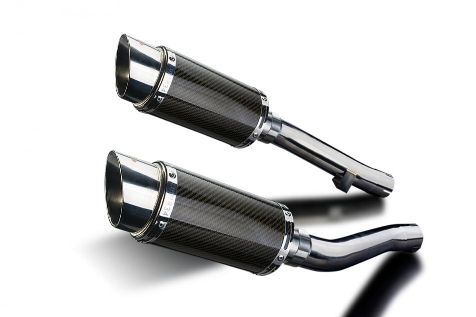 YAMAHA XJR1300 SP 1998-2007 200mm ROUND CARBON  SILENCER EXHAUST KIT