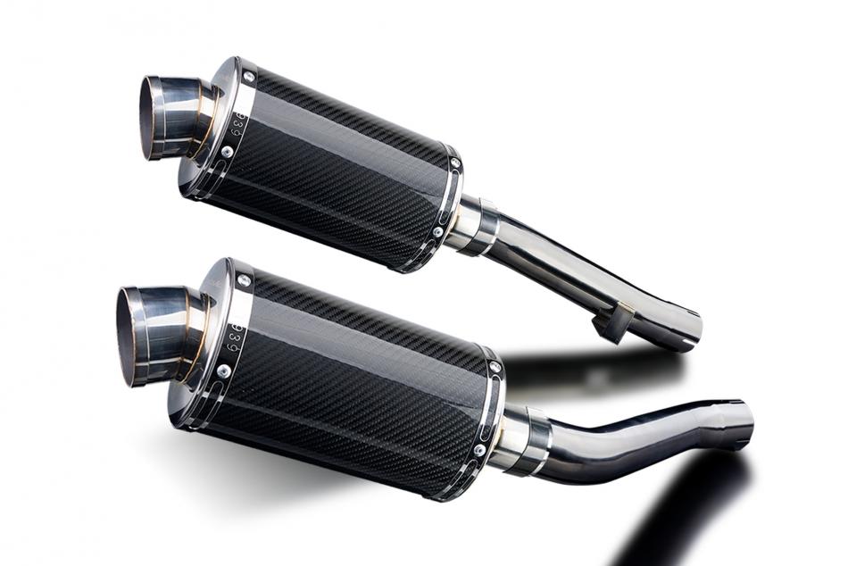 YAMAHA XJR1300 SP 1998-2007 225mm OVAL CARBON SILENCER EXHAUST KIT