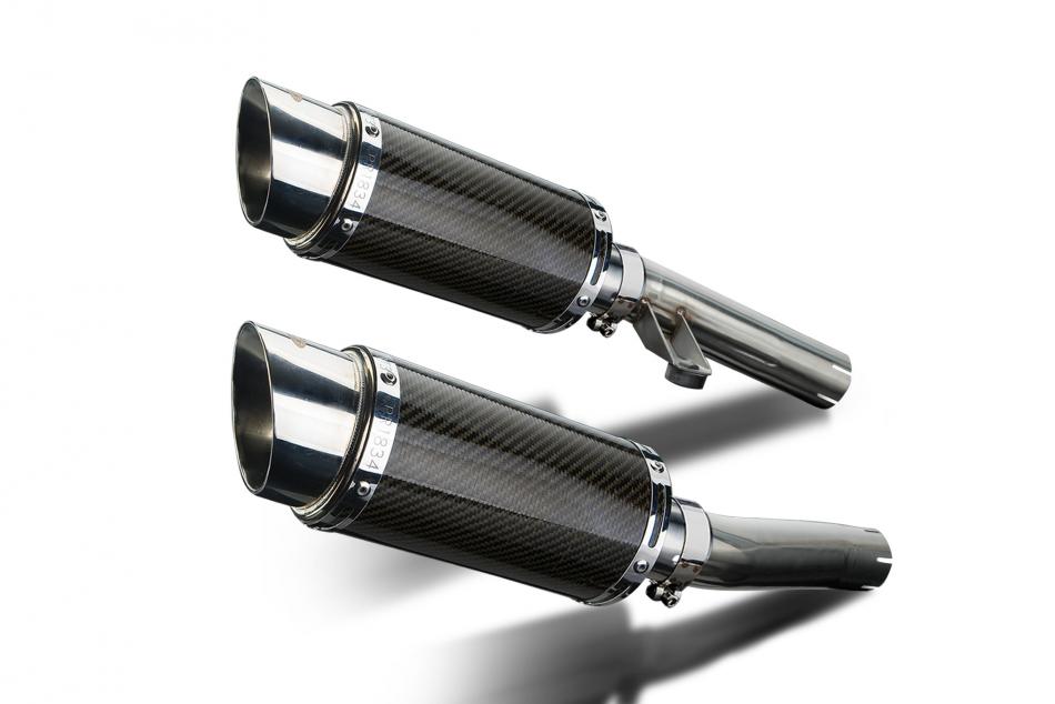 KAWASAKI ZZR1200 NINJA 2002-2005 200mm ROUND CARBON  SILENCER EXHAUST KIT