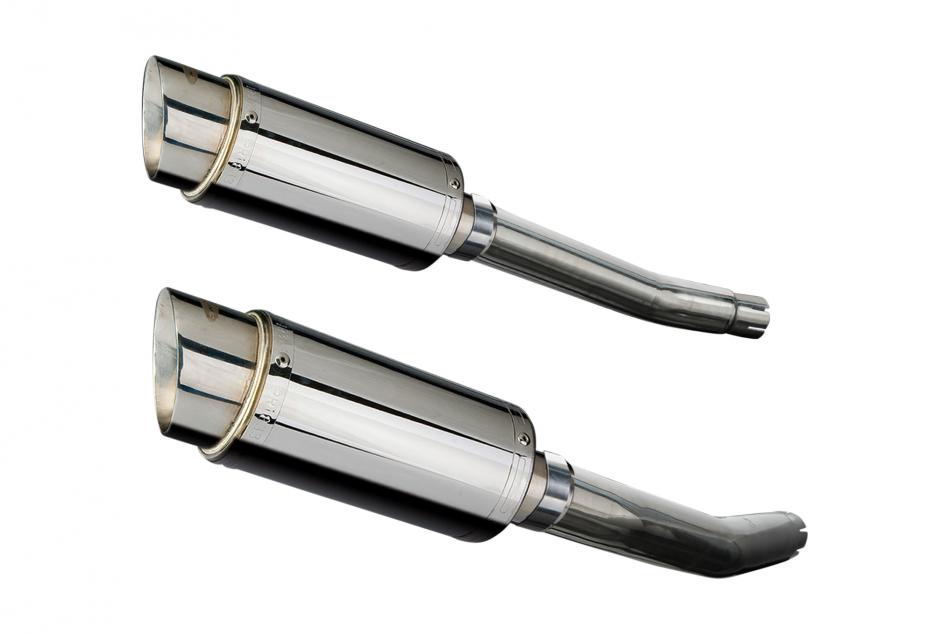 SUZUKI GSX1300R HAYABUSA 2008-2020 200mm ROUND STAINLESS SILENCER EXHAUST KIT