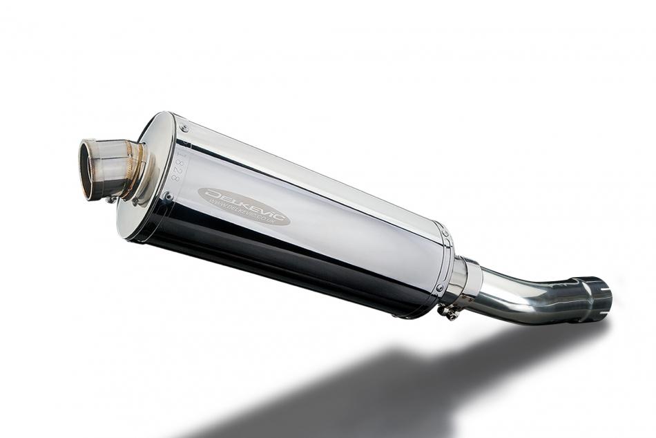 SUZUKI GSF650 BANDIT 2007-2014 350mm OVAL STAINLESS BSAU SILENCER EXHAUST KIT