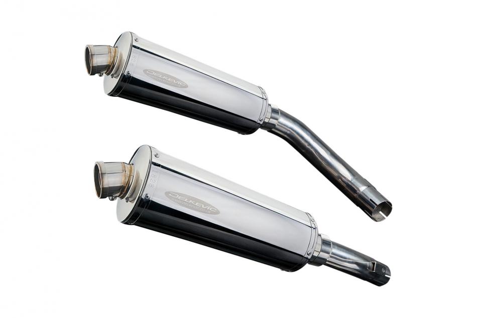 YAMAHA YZF-R1 YZFR1 2009-2014 350mm OVAL STAINLESS BSAU SILENCER EXHAUST KIT