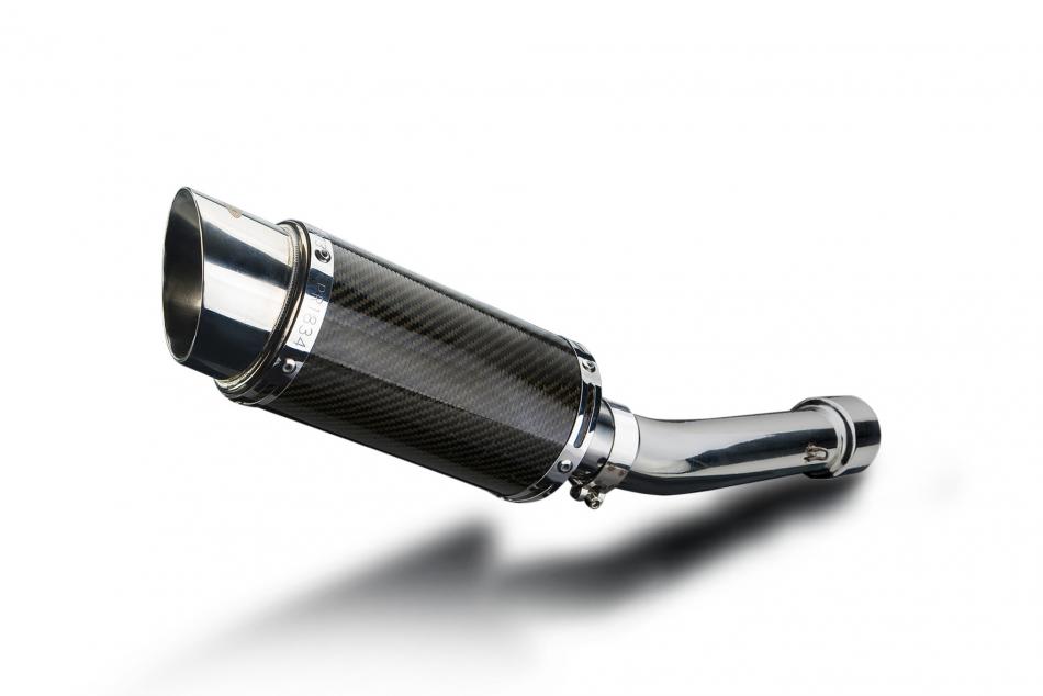 APRILIA TUONO R FACTORY 2002-05 200mm ROUND CARBON  SILENCER EXHAUST KIT