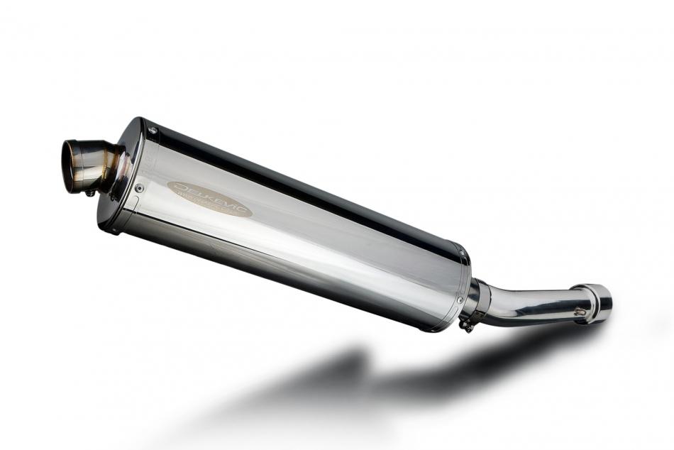 APRILIA TUONO R FACTORY 2002-05 450mm OVAL STAINLESS BSAU SILENCER EXHAUST KIT