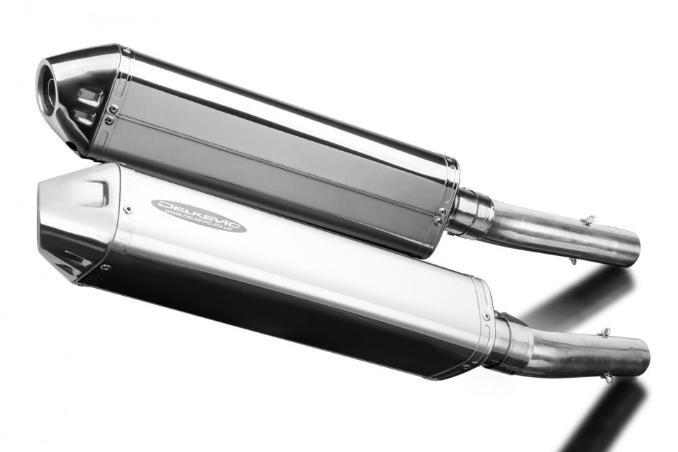 Aprilia Tuono 1000R Factory 06-10 420mm Tri-Oval Stainless Exhaust Silencer Kit